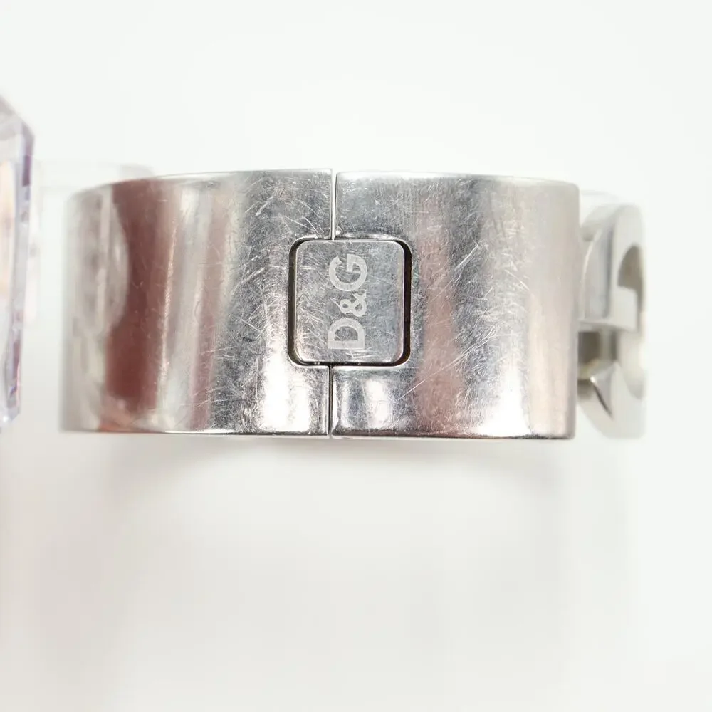 Dolce & Gabbana D&G Forever Ladies Watch 26mm Silver Tone Cuff Bracelet Working